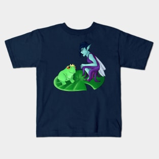 Frog Prince and Fairy Kids T-Shirt